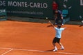 Roger Federer at Masters Series Montecarlo Royalty Free Stock Photo