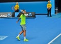 Roger Federer playing in the Australian Open