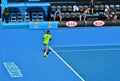 Roger Federer playing in the Australian Open