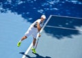 Roger Federer serving