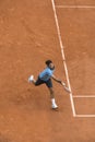 Roger Federer of Switzerland in action at French Royalty Free Stock Photo