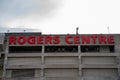 Rogers Center sign in Downtown Toronto. Royalty Free Stock Photo