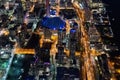 The Rogers Centre and the Gardiner Expressway at night Royalty Free Stock Photo