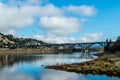 The Rogue River Bridge at Gold Beach, Oregon Royalty Free Stock Photo