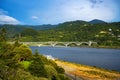 The Rogue River Bridge in Gold Beach, Oregon, USA Royalty Free Stock Photo