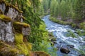 Rogue River Gorge Oregon, America, USA. Royalty Free Stock Photo