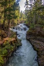 Rogue River Gorge Oregon, America, USA. Royalty Free Stock Photo