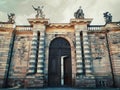 Rohan Palace gate to Strasbourg city Archaeological Museum, Decorative Arts and Fine Art Royalty Free Stock Photo