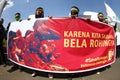 Rohingya myanmar demonstration in indonesia