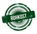 Rohkost - green grunge stamp Royalty Free Stock Photo