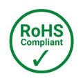 RoHS compliant green sign Royalty Free Stock Photo