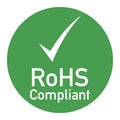 Rohs compliant sign illustration Royalty Free Stock Photo