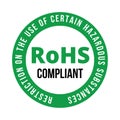 Rohs compliant symbol icon Royalty Free Stock Photo