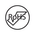 rohs icon isolated on white background