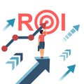 ROI concept. Return on investment