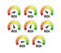 ROI Level. Measuring and Maximizing Your Return on Investment for Business Success Royalty Free Stock Photo