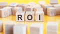 Roi word made with building blocks, concept Royalty Free Stock Photo