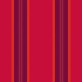 Rojo vertical textile seamless, rectangle texture fabric background. Costume pattern stripe vector lines in red and dark colors