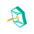 rokakku kite isometric icon vector illustration Royalty Free Stock Photo