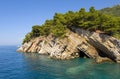 Rokc on Adriatic sea Royalty Free Stock Photo