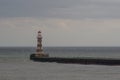 Roker lighthouse. Located in Sunderland. Royalty Free Stock Photo