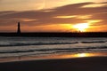 Roker Pier & Lighthouse Royalty Free Stock Photo