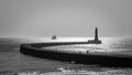 Roker Pier & Lighthouse Royalty Free Stock Photo