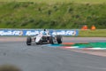 ROKiT F4 Championship car cornering on the track at Thruxton