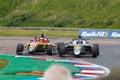 ROKiT F4 Championship cars cornering on the track at Thruxton