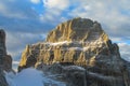 Roky cliff mountain in Dolomites Royalty Free Stock Photo