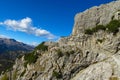 Roky cliff mountain walls, Dolomites Royalty Free Stock Photo