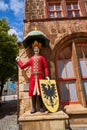 Roland figure in Stadt Nordhausen Rathaus Germany Royalty Free Stock Photo