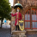 Roland figure Stadt Nordhausen Rathaus in Germany Royalty Free Stock Photo