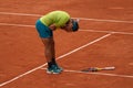 2022 Roland Garros Champion Rafael Nadal of Spain celebrates victory over Casper Ruud after men`s singles final match