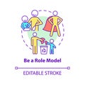 Role model concept icon