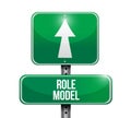 role model street sign illustration design graphic