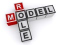 Role model word block Royalty Free Stock Photo