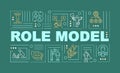 Role model word concepts banner