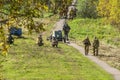 Roleplay - reconstruction of battle of 1941 World war 2 in the Kaluga region of Russia.