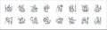 Roleplaying avatars line icons. linear set. quality vector line set such as gunnery, martial, bow, wizard, assasin, swordsman,
