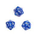 Roleplaying polyhedral dice isolated