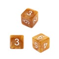 Roleplaying polyhedral dice isolated Royalty Free Stock Photo