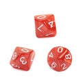 Roleplaying polyhedral dice isolated Royalty Free Stock Photo