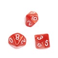 Roleplaying polyhedral dice isolated