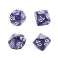 Roleplaying polyhedral dice isolated