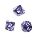 Roleplaying polyhedral dice isolated Royalty Free Stock Photo