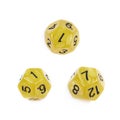 Roleplaying polyhedral dice isolated