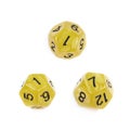 Roleplaying polyhedral dice isolated Royalty Free Stock Photo