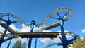Roler coaster in Amusement park Royalty Free Stock Photo