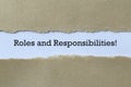 Roles and responsibilities on paper